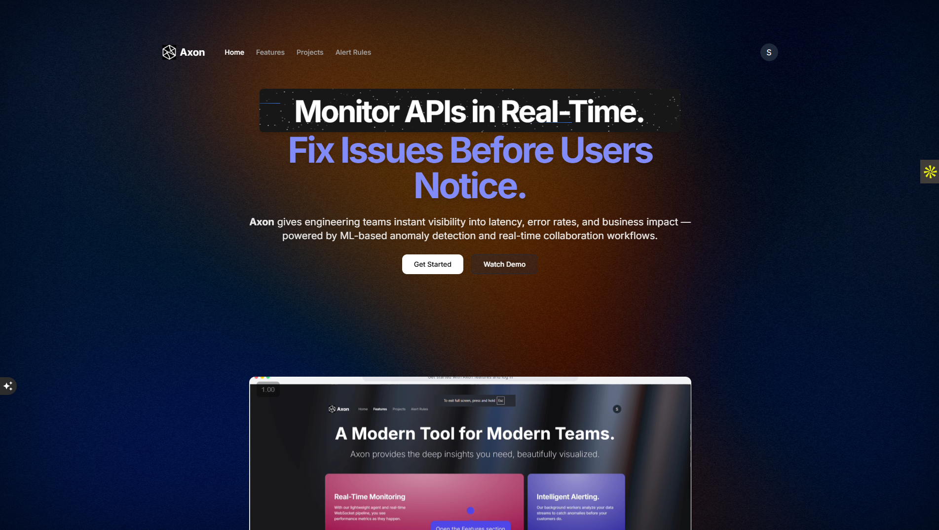 Axon home page